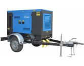 ТСС ЭД-50-Т400-2РКМ7 в шумозащитном кожухе на прицепе с АВР