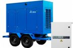 ТСС ЭД-100-Т400-2РПМ20 в погодозащитном кожухе на прицепе с АВР